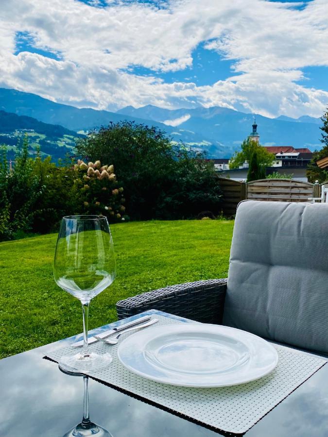 Apartment „AlpView“,Tirol mit Sauna und Pool Vomp Exterior foto